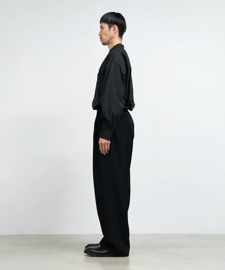 Graphpaper _ High Count Band Collar Round Cut Oversized Shirt