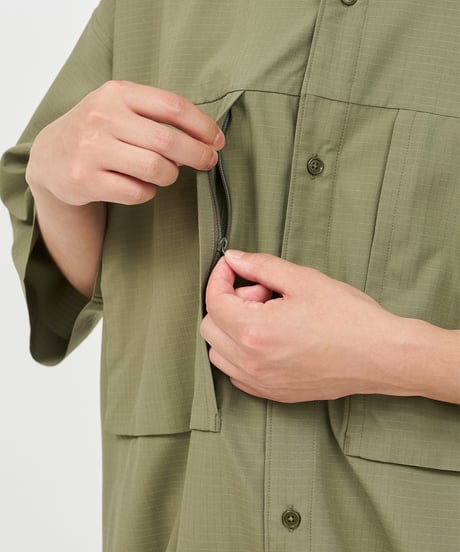 FreshService _ COOLFIBER® RIPSTOP FIELD POCKET S/S SHIRT