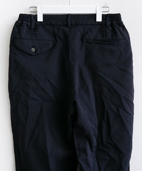 COMME des GARÇONS HOMME DEUX _ 製品後加工 エステル加工糸サージパンツ ( Navy )