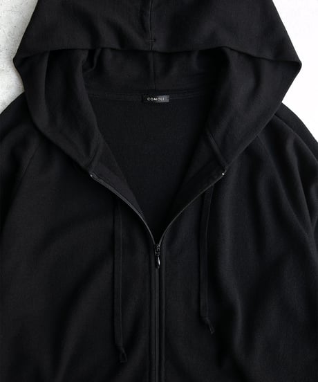 COMOLI _ ウールニット ジップパーカ