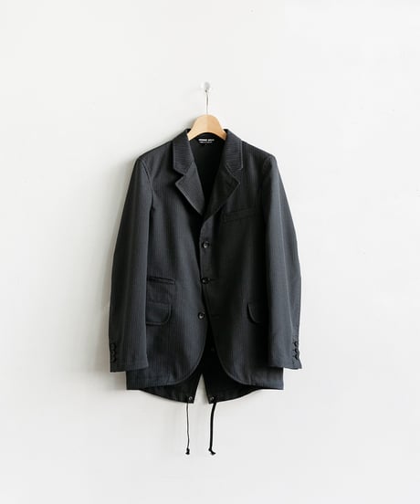 COMME des GARÇONS HOMME DEUX _ Polyester Herringbone Color Stipe Jacket
