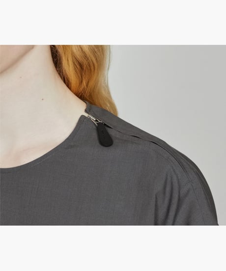 THE RERACS _ THE SIDE ZIP PULLOVER SHIRT SHORT SLEEVE