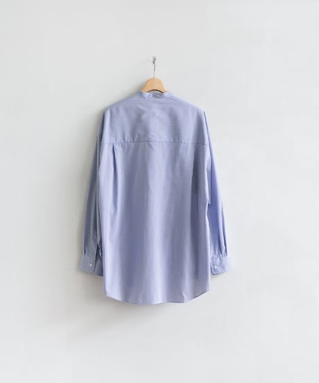 Graphpaper _ High Count Band Collar Round Cut Oversized Shirt