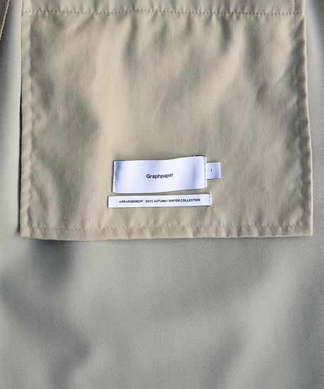 Graphpaper _ Techno Wool Nylon Wide Tapered Trousers ( Grege )