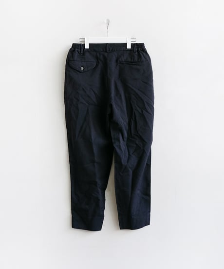 COMME des GARÇONS HOMME DEUX _ 製品後加工 エステル加工糸サージパンツ ( Navy )