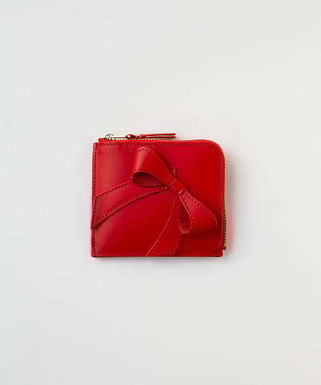 Comme des Garçons Wallet _ Big Bow L-Zip Wallet ( Red )