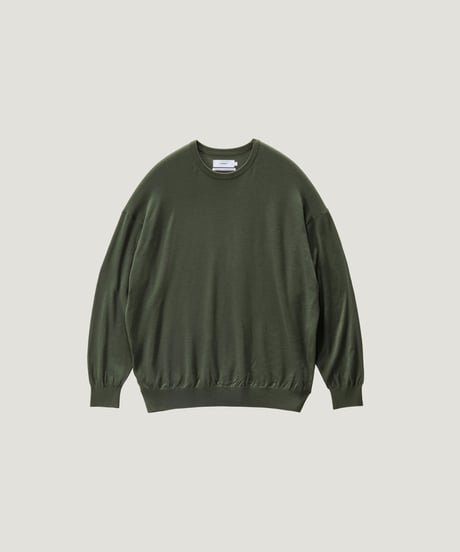 Graphpaper _ High Gauge L/S Oversized Crew Neck Knit
