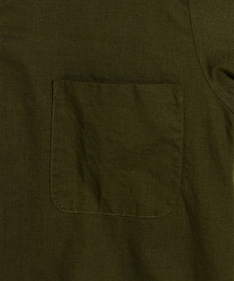 FOUNDOUR _ OPEN COLLAR SHIRT ( Olive )