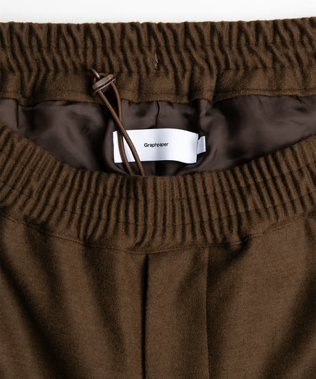 Graphpaper _ Wool Smooth Flannel Easy Wide Pants ( Brown )