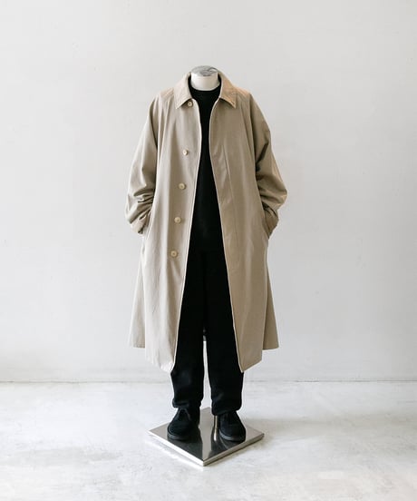 COMOLI _ コットンギャバ バルカラーコート