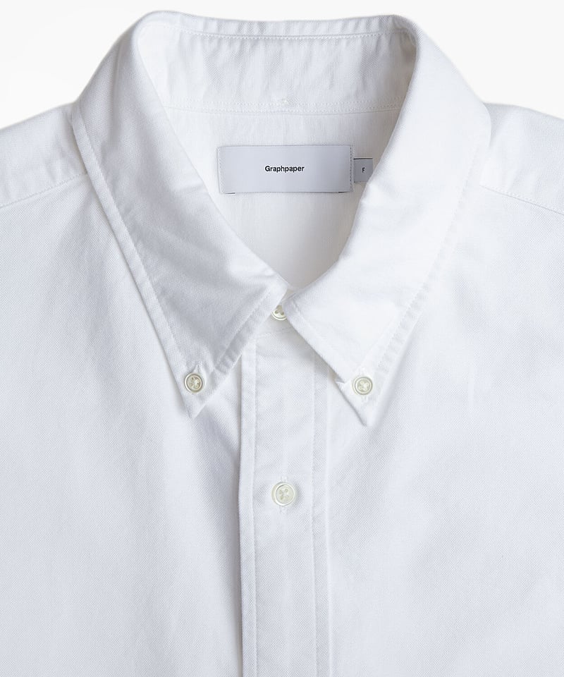 Graphpaper ホワイト 長袖シャツ Graphpaper _ Oxford Oversized B.D Shirt ( White