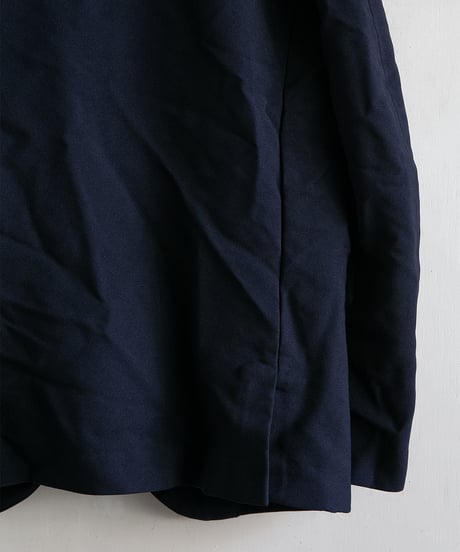 COMME des GARÇONS HOMME DEUX _ Polyester Serge Garment Fulling Jacket ( Navy )