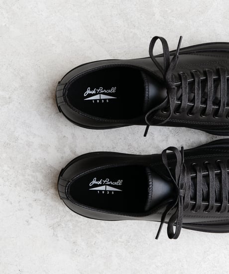 LEATHER JACK PURCELL 1935 _ Black Monochrome