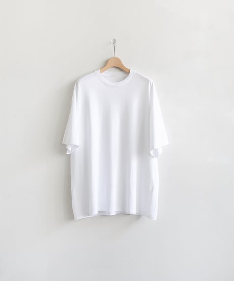 COMOLI _ コットンジャージ半袖シャツ ( White )