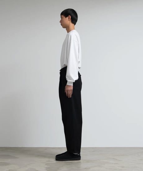 Graphpaper _ Selvage Denim Two Tuck Pants ( BLACK WASHED )