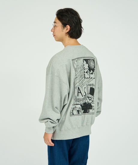 Actual Source × FreshService _ AS×FS LIGHT OZ CREW NECK SWEAT “COMIC”
