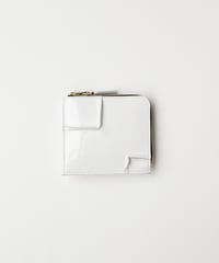 Comme des Garçons Wallet _ Reversed Hem L-Zip Wallet ( White )