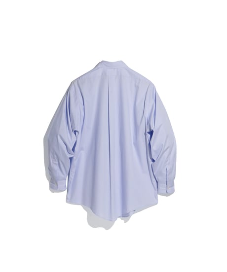 FOUNDOUR _ COTTON BROAD REGULAR COLLAR SHIRT ( Blue )