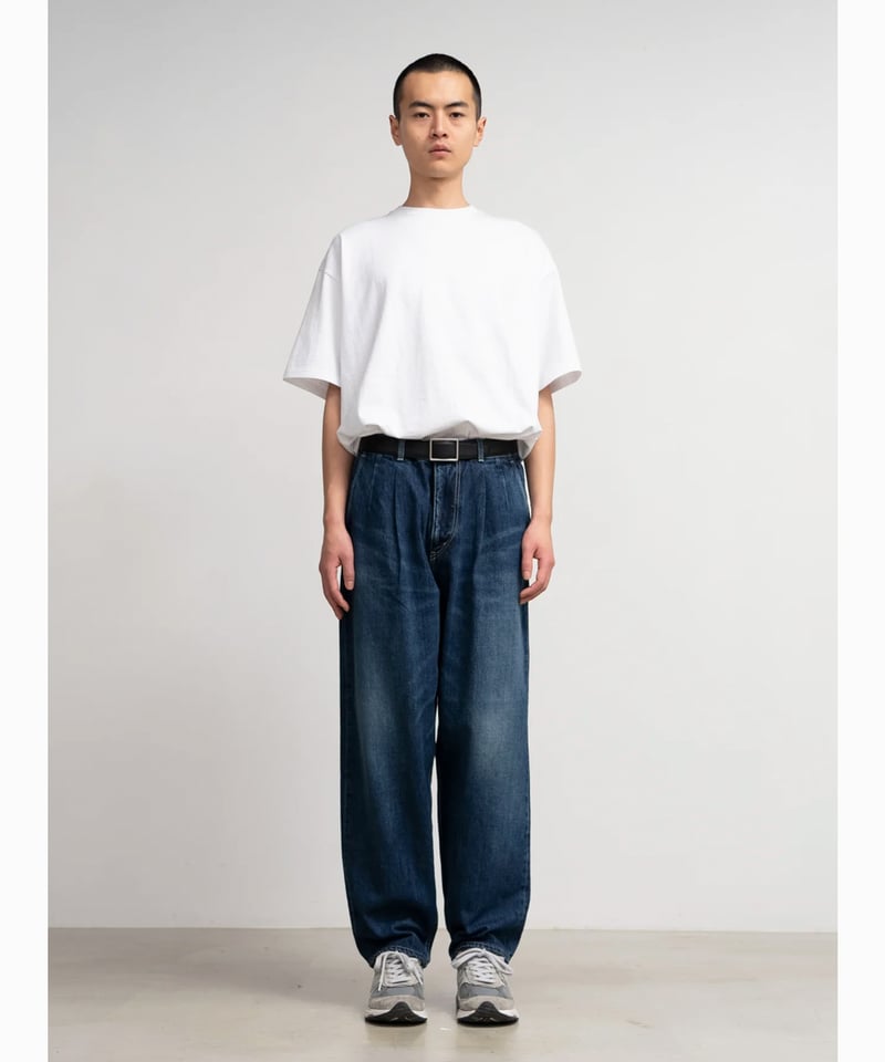 Graphpaper _ Selvage Denim Two Tuck Tapered Pan Graphpaper _ Selvage Denim Two Tuck Tapered Pan