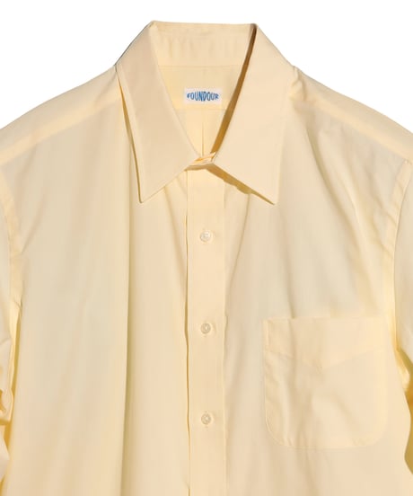 FOUNDOUR _ COTTON BROAD REGULAR COLLAR SHIRT ( Yellow )