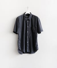 COMME des GARÇONS HOMME DEUX _ エステルブロード 製品加工 半袖シャツ ( Gray )