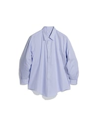 FOUNDOUR _ COTTON BROAD REGULAR COLLAR SHIRT ( Blue )