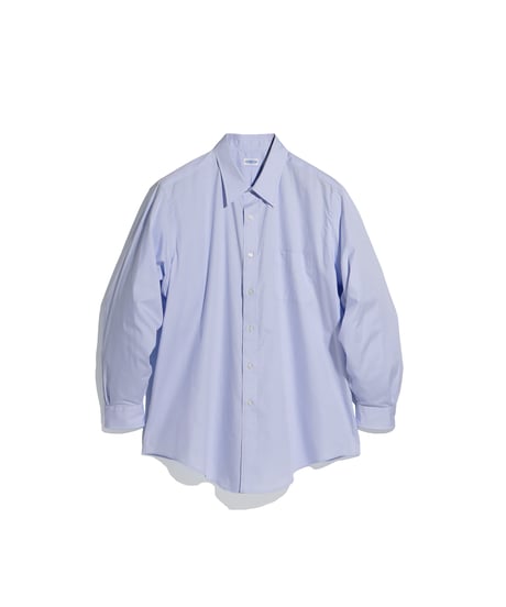 FOUNDOUR _ COTTON BROAD REGULAR COLLAR SHIRT ( Blue )