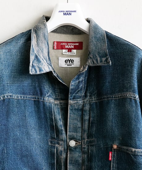 eYe JUNYAWATANABE MAN × Levi’s × BerBerJin _ TRIPLE NAME S506XX Hemp ox Transfer Print Jacket