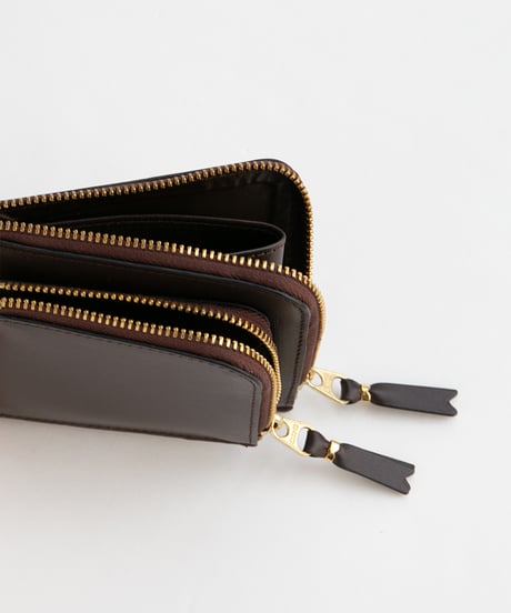 Wallet COMME des GARCONS _ Outside Pocket - WL-Zip Wallet ( Brown )