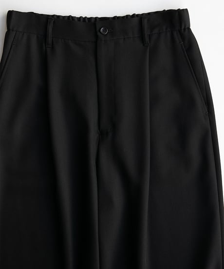 Graphpaper _ Techno Wool Nylon Wide Tapered Trousers ( Black )