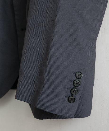 COMME des GARÇONS HOMME DEUX _ Polyester Serge Garment Fulling Jacket ( Gray )