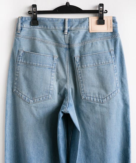 THE RERACS _ RERACS LEFT HAND DENIM WIDE BALLEL DENIM ( Bleach Light Blue )