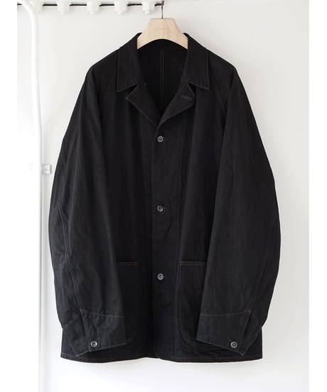 COMOLI  BLACK DENIM _ ブラックデニム ワークジャケット