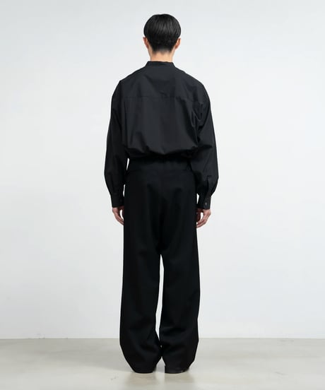 Graphpaper _ High Count Band Collar Round Cut Oversized Shirt