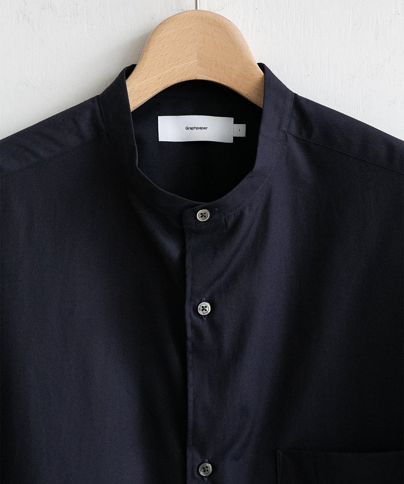 Graphpaper _ High Count Band Collar Round Cut O