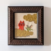 刺繍額装 「金雲/Kin-un」
