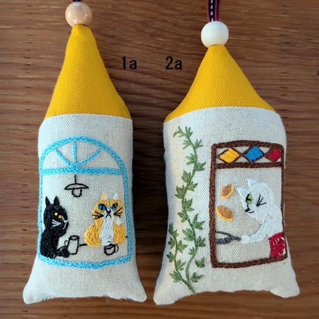 刺繍 家型オーナメント