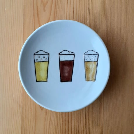 豆皿 クラフトビール・生ビール・日本酒・ピーナツ・おでんフキ ・梅貝・巾着・銀杏・すし