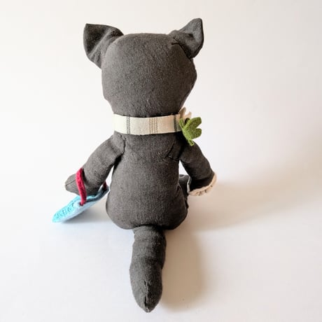 ねこぬいぐるみ中