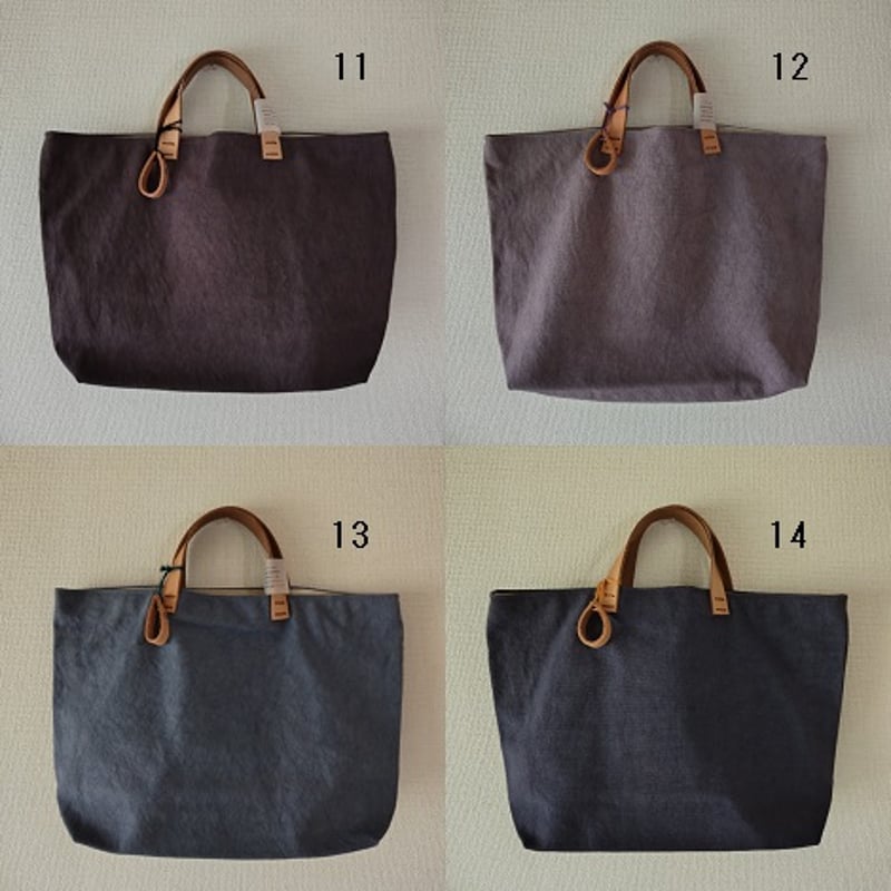 【良品】カルネボレンテ　トート 大ヨコオレンジ トートバッグ（倉敷帆布）