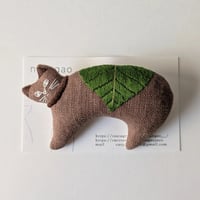 nekogaoネコがみてるよブローチ・ 桜餅・水羊羹・BOX入り