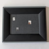 刺繍額装 「夜の窓/Night Window」