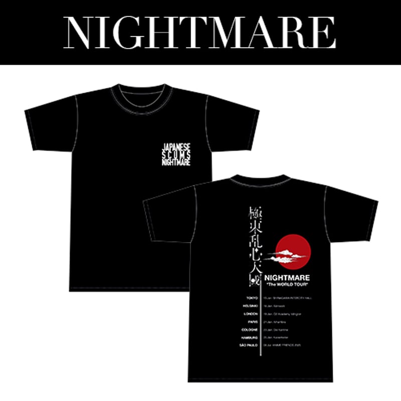 NIGHTMARE The WORLD TOUR 極東乱心天國 ブラジルVer.Tシャツ |