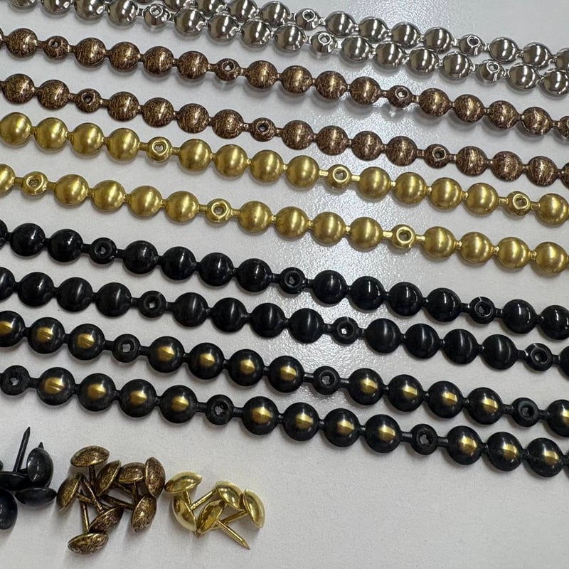 連続鋲 古金調色 頭径9.6mm | (有)サヤマ 道具屋