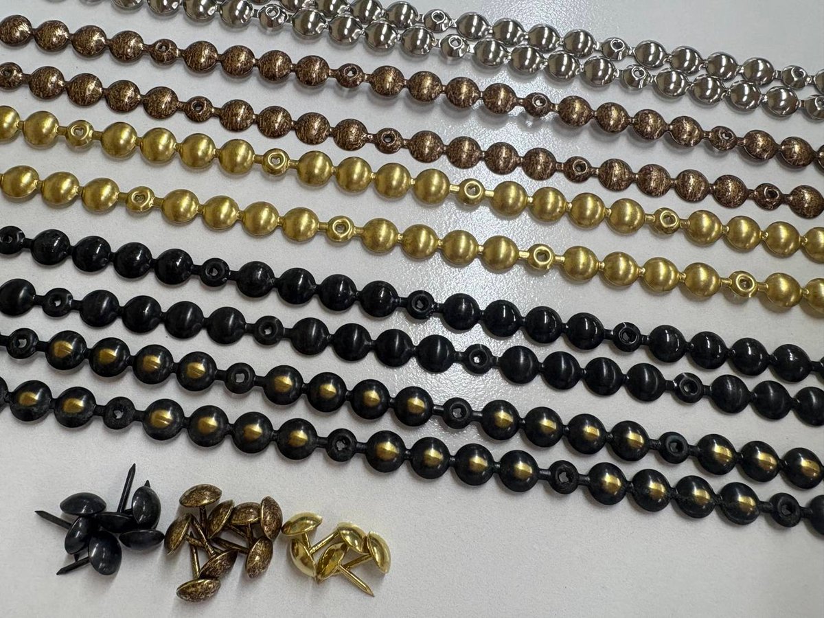 蒼空の金の鋲 10個セット 真鍮 太鼓鋲（XSサイズ） プッシュピン 押しピン 画鋲