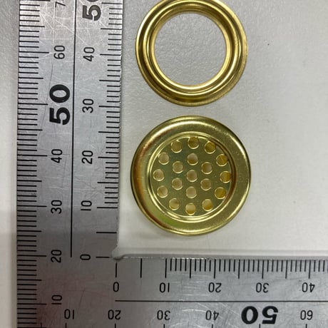 網ハトメ＃28　Aタイプ　真鍮（キリンス)　座付　１００個