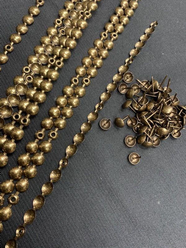 連続鋲 古金調色 頭径9.6mm | (有)サヤマ 道具屋