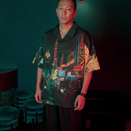 ◆NEMES 294 NEMES x HEAT "MIDNIGHT-SHINJYUKU" SHIRT