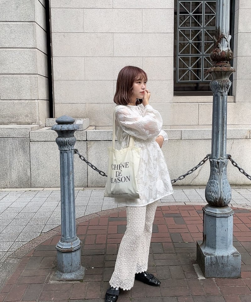 Jacquard blouse. | CHÉNE DE MAISON