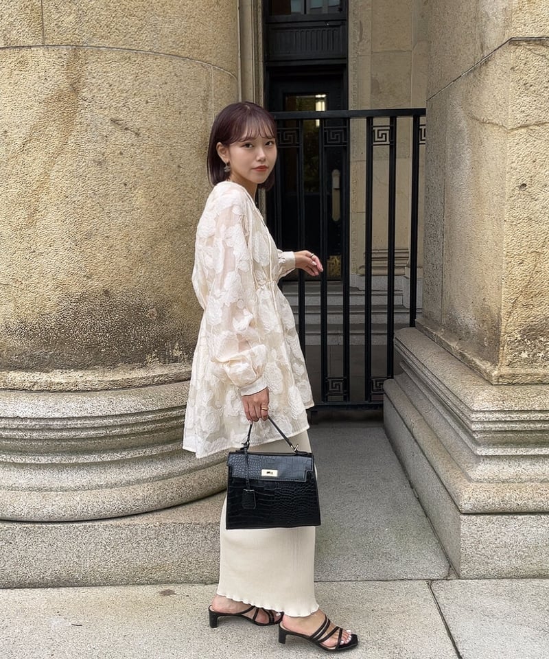 Jacquard blouse. | CHÉNE DE MAISON